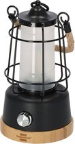 Brennenstuhl oplaadbare campinglamp met henneptouw en bamboevoet (350lm, IP44, brandtijd tot 75h, dimbaar, power bank, instelbare lichtkleur)
