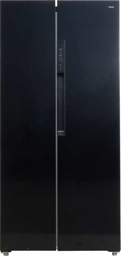 Koelkast: Frilec BONNSBS-238-200EB - Amerikaanse koelkast - No Frost - Met Display - 445 Liter - Zwart, van het merk Frilec