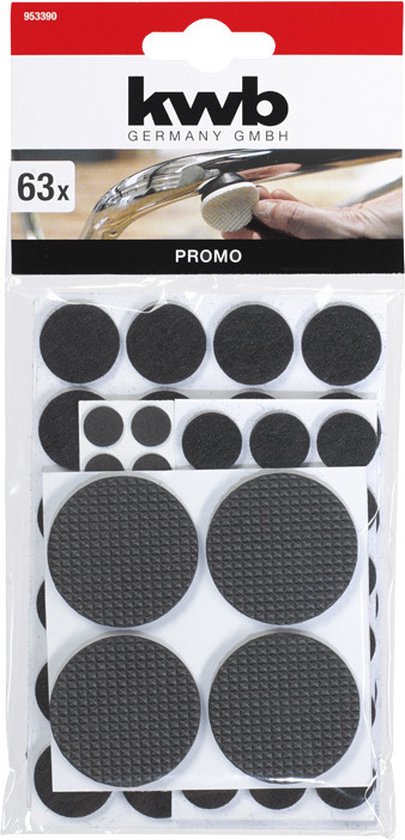 24 Stuks Stoelpootbeschermers - 17-22mm - Zwart - Rond - met Anti
