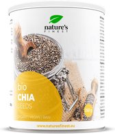 Nature's Finest Graines de chia Bio 250g | Graines produites biologiquement et nutritives, 100% biologiques, source d'oméga-3 et d'oméga-9