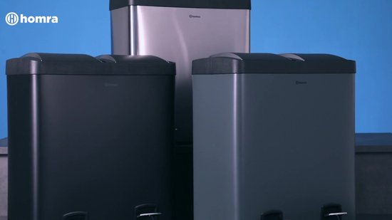 Homra NEVIQ 2x30L duo poubelle poubelle - 60 litres - poubelle à