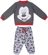 Mickey Mouse Baby joggingpak - maat 80 - Grijs - Rood