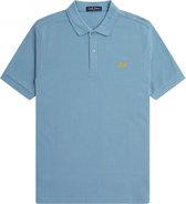 Fred Perry - Polo Plain As Blauw - Slim-fit - Heren Poloshirt Maat XL