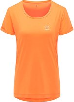 HAGLOFS Ridge Hike T-Shirt à Manches Courtes Femme - Orange Flame - XXL