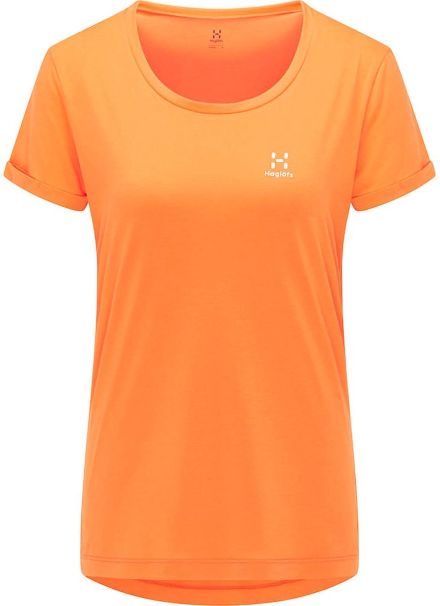 HAGLOFS Ridge Hike Korte Mouwen T-Shirt Dames - Flame Orange - XXL