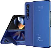 AR202 Clear View telefoonhoesje Geschikt voor: Samsung Galaxy Z Fold 4 - Blauw - Inclusief handige app voor notificaties - Beschermend en functioneel design