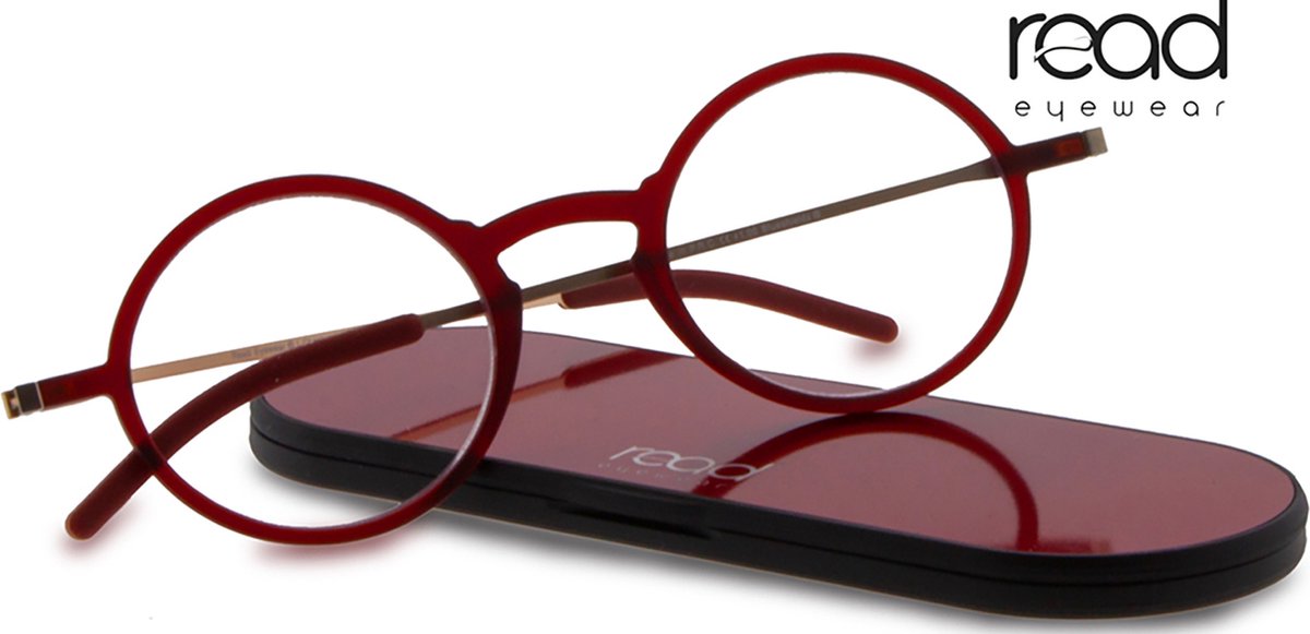 Read Eyewear CHAP33R Ultem leesbril +2.50 - Mat rood - Aluminium