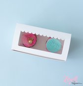 Coffret 2 cupcakes + vitrine store (25 pièces)