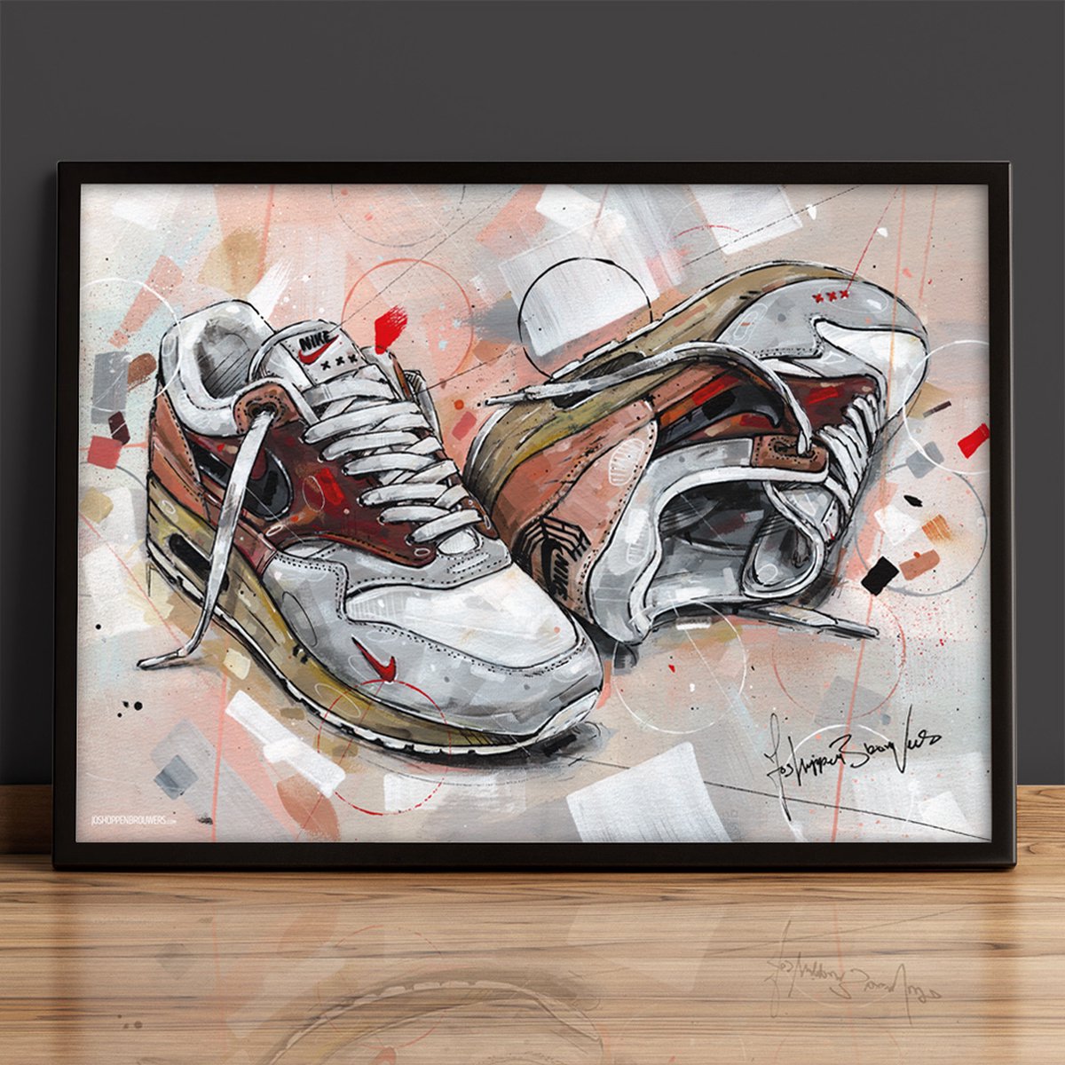 Sneaker kunst poster (50x70cm) *ingelijst | bol.com