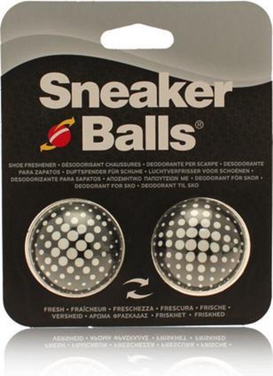 Sneakerballs - 2 stuks - zwart/wit