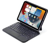 IPS - Apple iPad Mini 6 (2021) Keyboard Case - 8.3 Inch - Bluetooth Magnetisch Toetsenbord Hoes - met Touchpad Muis en Verlichting - QWERTY - Zwart