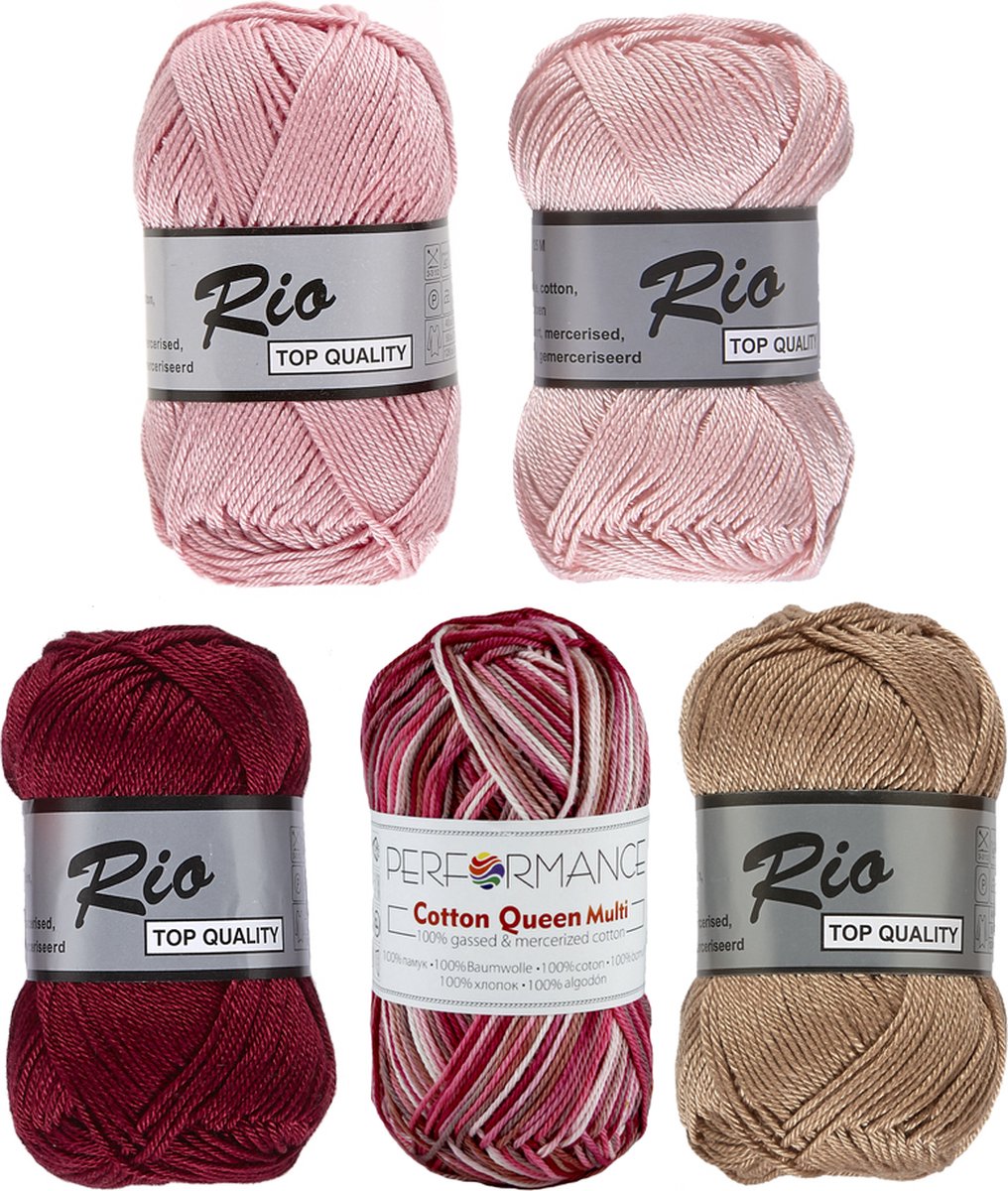 Garen vintage - roze - 50gr / 130 m
