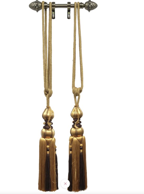 Goud kwasten set van 2 Gold Tassel tie backs geschikt voor