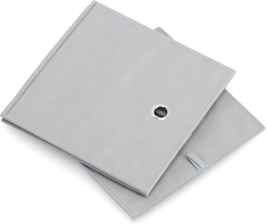 Zeller - Boîte de rangement, gris clair, non tissé