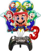 Super Mario ballon set - 60x44cm - Folie Ballon - Super Mario - Luigi - Game - Gaming - Playstation - Xbox- Themafeest - 3 jaar - Verjaardag - Ballonnen - Versiering - Helium ballon