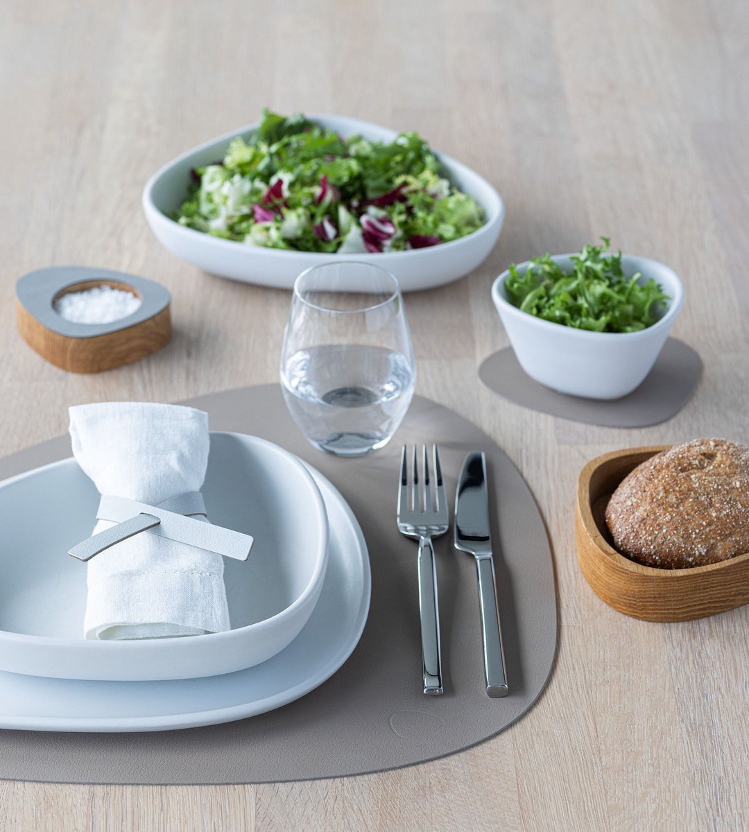 Lind Nupo placemat curve 37x44cm clay brown