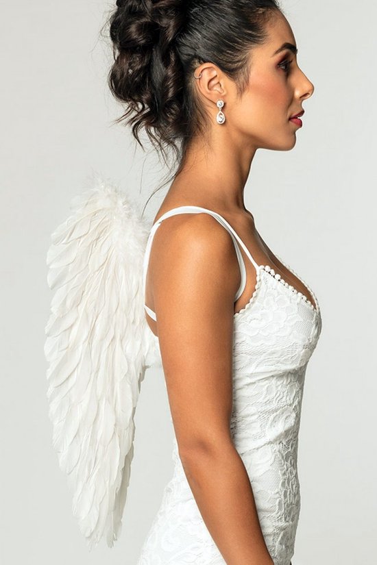 3x Ailes d'ange plumes blanches 50 x 50 cm - Engel | Aile | Noël | Le thème de la fête | Festival | fête