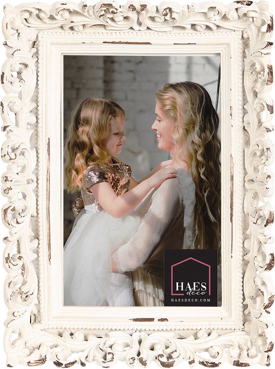 Afuly 8x10 fotolijst vintage in gebroken wit en gouden rand voor bureau 10x8 fotolijst galerij thuis muur decor kerst verjaardag vrouwen moeder oma familie vrienden geschenken