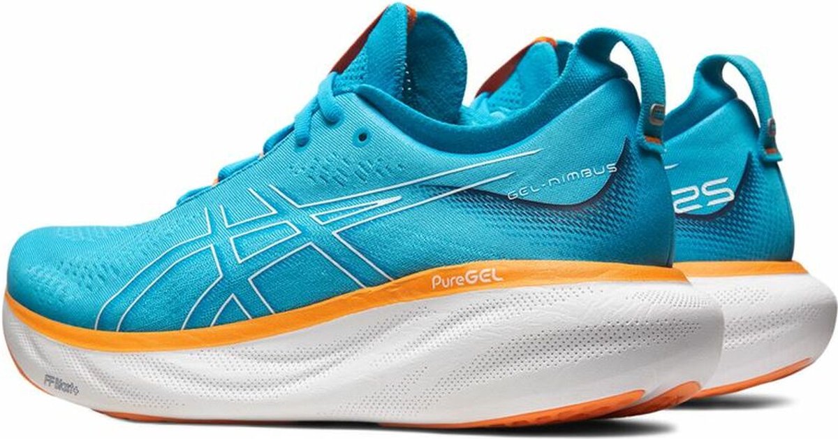 Running Shoes for Adults Asics Gel-Nimbus 25 Aquamarine Multicolor
