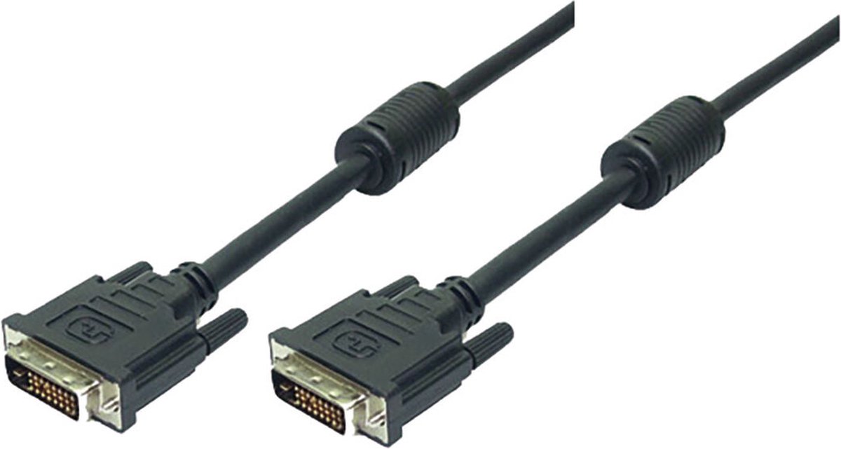 LogiLink 2m DVI-D DVI kabel Zwart - Logilink