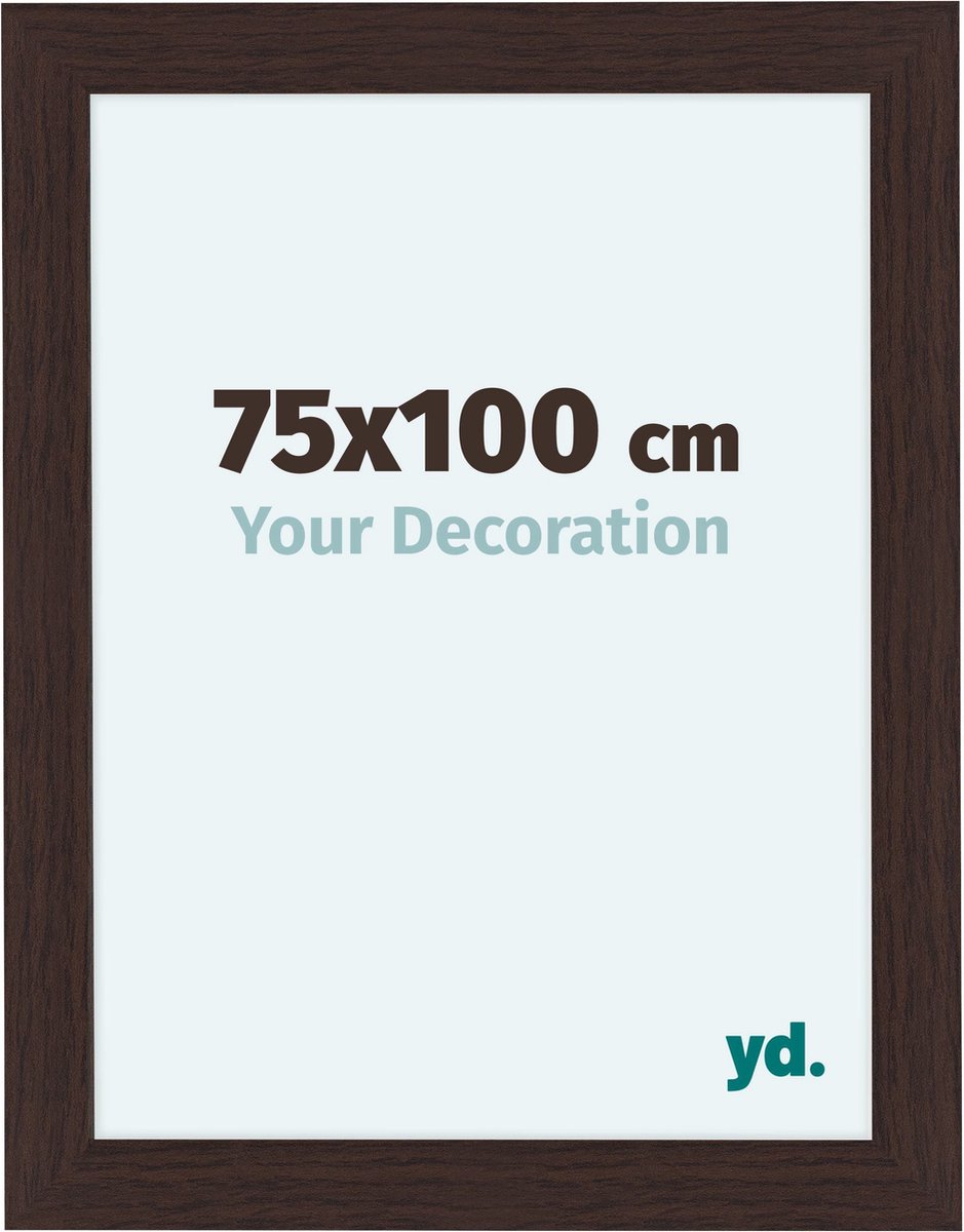 yd. Your Decoration - Fotolijst 75x100 cm - MDF - Eiken Donker - Como