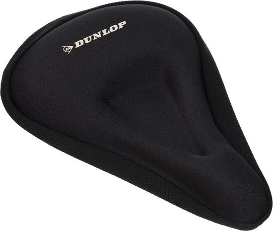 Dunlop Gel Zadelhoes - Zadelhoes voor Stadsfiets en Mountainbike - Universele Zadelhoes - Polyester - Zwart - Dunlop