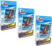 3-Pack Sunsafe UV Polsband 5 stuks (totaal 15 UV-polsbandjes) - Zonnebrand