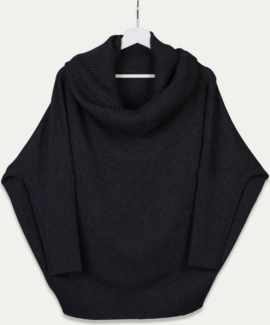 Pull en cachemire taille universelle anthracite