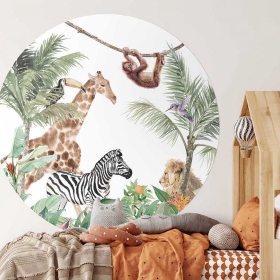 Behangcirkel 80cm Studio Wallz - Jungle Afrika