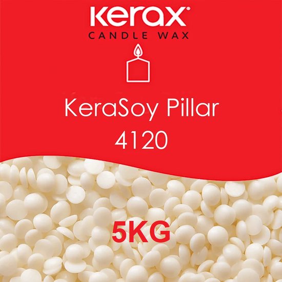 Kerax - KeraSoy 4120 Pillar Cire - Flocons - Cire de soja pour bougies  autoportantes 