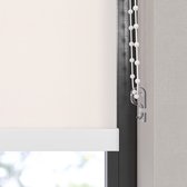 Dutchblinds Rolgordijn - lichtdoorlatend - Sneeuw Wit - 140x275cm - Raamdecoratie op maat