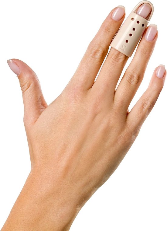 BraceID Vingerspalk | VingerBrace | Mallet Vinger | Beige - Maat 5