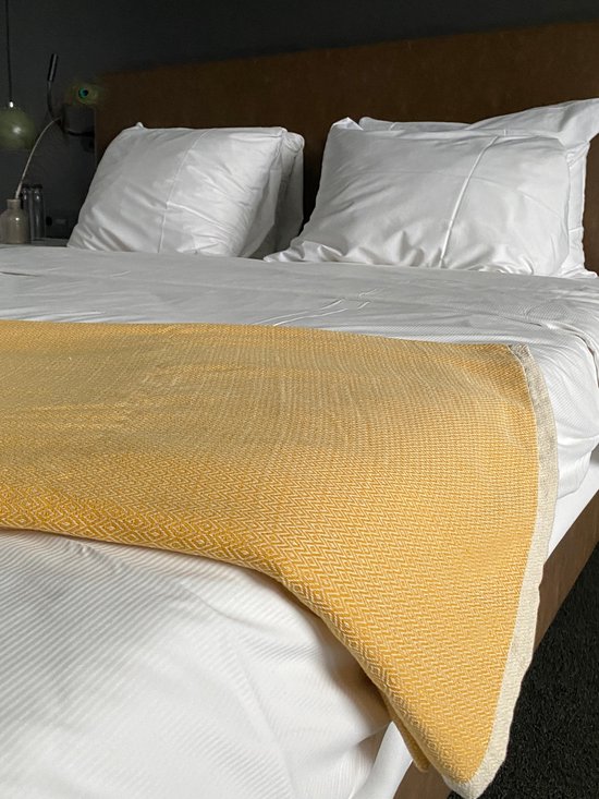 Lantara Diamant - Grand foulard Sprei - Oker geel - 190x280cm