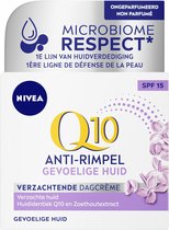 NIVEA Q10 POWER Sensitive Anti-rimpel Dagcrème - Gevoelige huid - SPF 15 - Met Q10, creatine en zoethoutextract - 50 ml - Moederdag Cadeautje