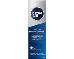 NIVEA MEN Hydraterende Anti-Age Gezichtsgel - Normale en rijpe huid - Anti-Aging Creme Gezicht - Gezichtscreme Met hyaluronzuur - 50 ml