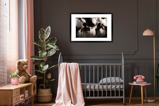 Poster - Frame - Ballet - Vrouw - Ballerina - Dans - Poster in lijst - Wanddecoratie - 90x60 cm