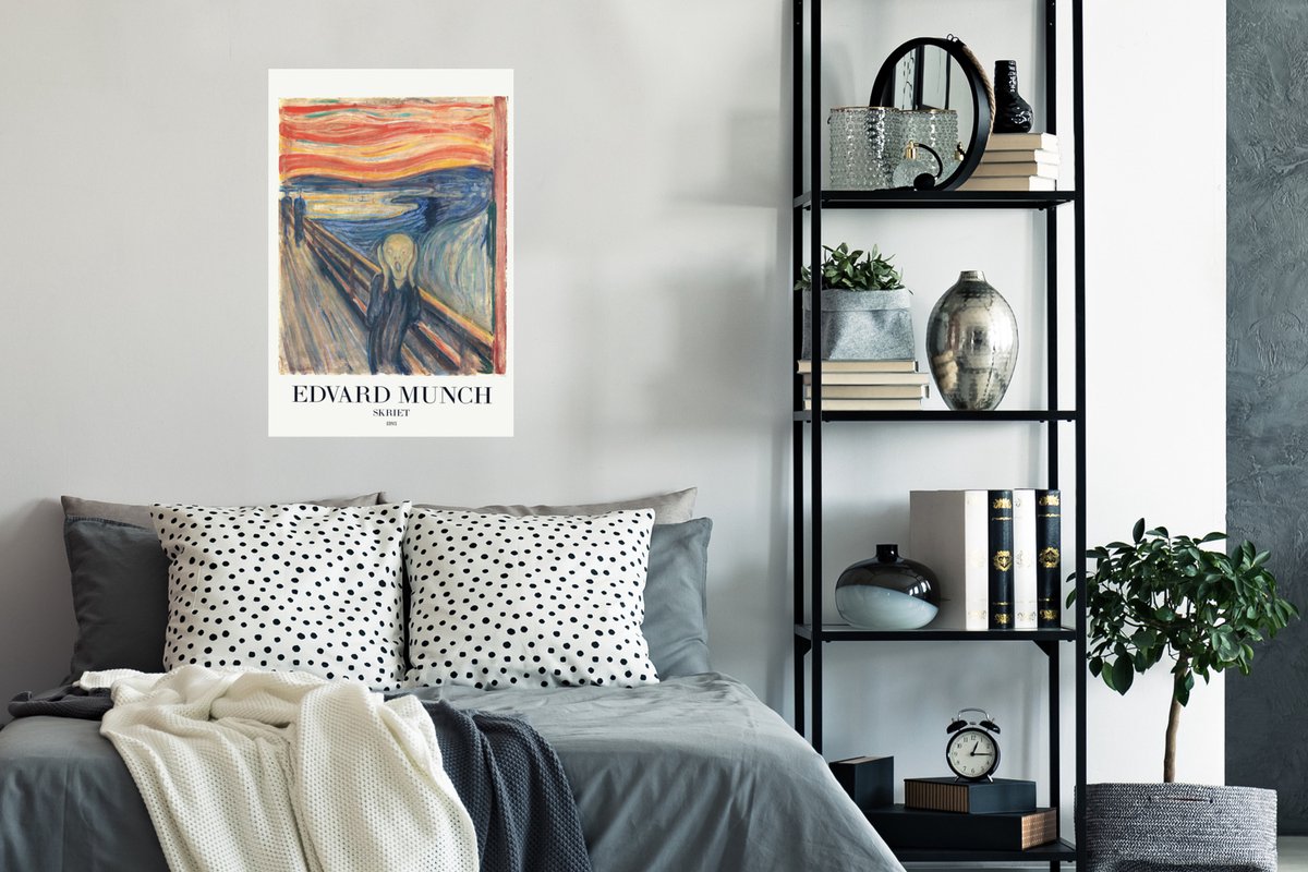 Poster Schilderij - Schreeuw - Munch - Oude meesters - Kunst - 40x60 cm