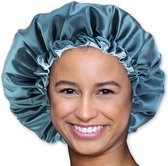 Afabs® Satin Bonnet / Satin Bonnet / Satin Sleep Cap / Satin Cheveux Bonnet / Night Cap for Curls - Vert