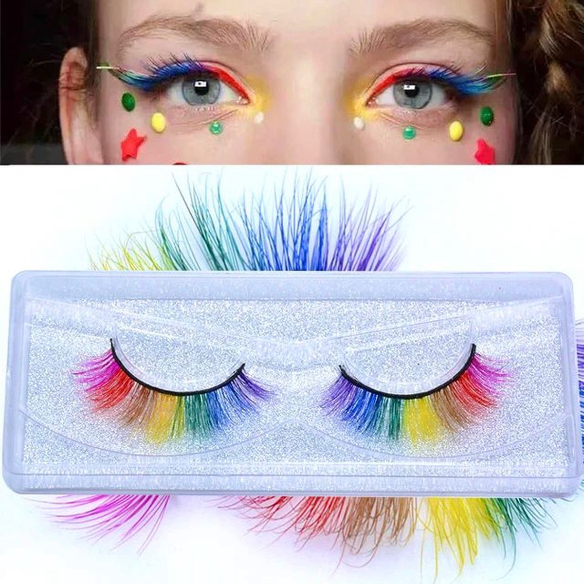 Goedkoopste Wimpers Regenboog - Gekleurde regenboog