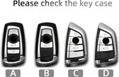 Lederen Autosleutel Hoes Voor Bmw X1 X3 X5 X6 X7 F20 F15 F16 F48 G20 G30 G01 G02 G05 g11 G32 1 3 7 Serie - Suede Accessoires - Type Sleutel C
