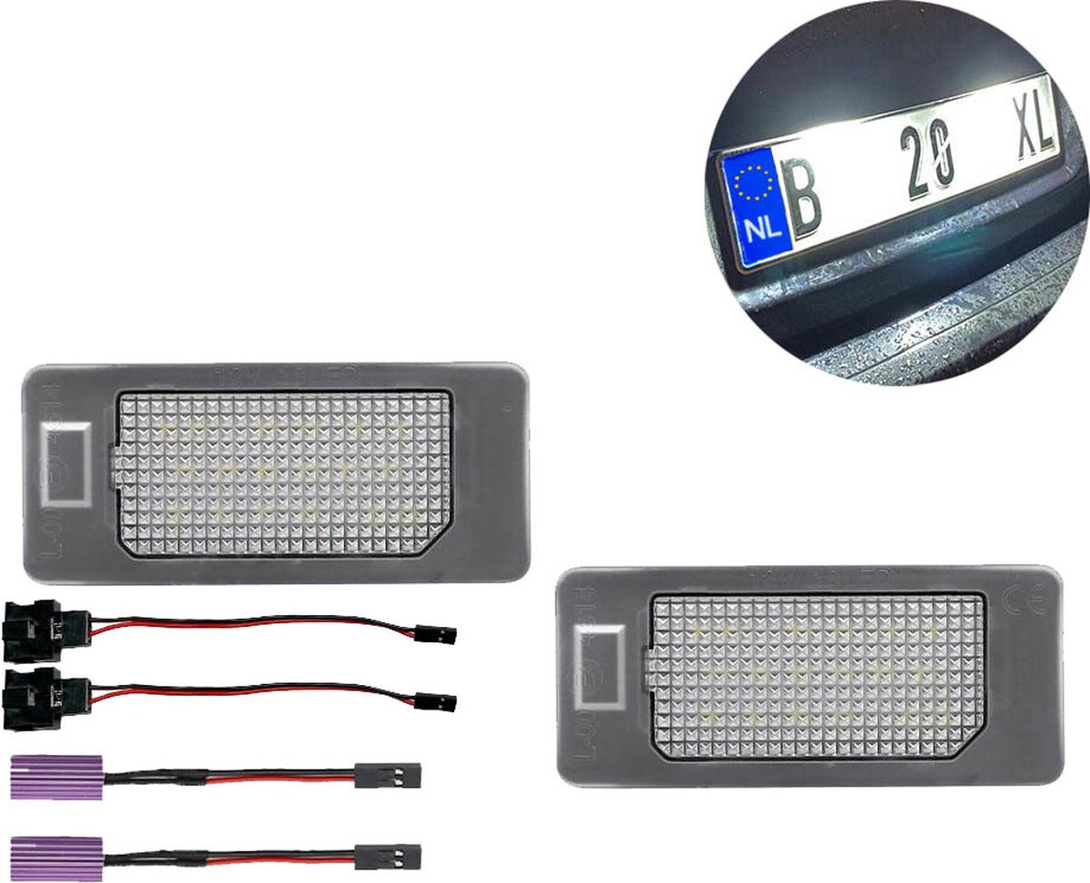 VCTparts® Kentekenplaatverlichting Audi Volkswagen Kenteken LED 6000K Wit - Geen Error (set)
