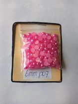 Parels voor voorwerpen (bv. beer) te beplakken - 2 zakjes - 6mm - fel roze