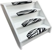 Trapmat | Zebra-look| 56x17| 15 stuks|