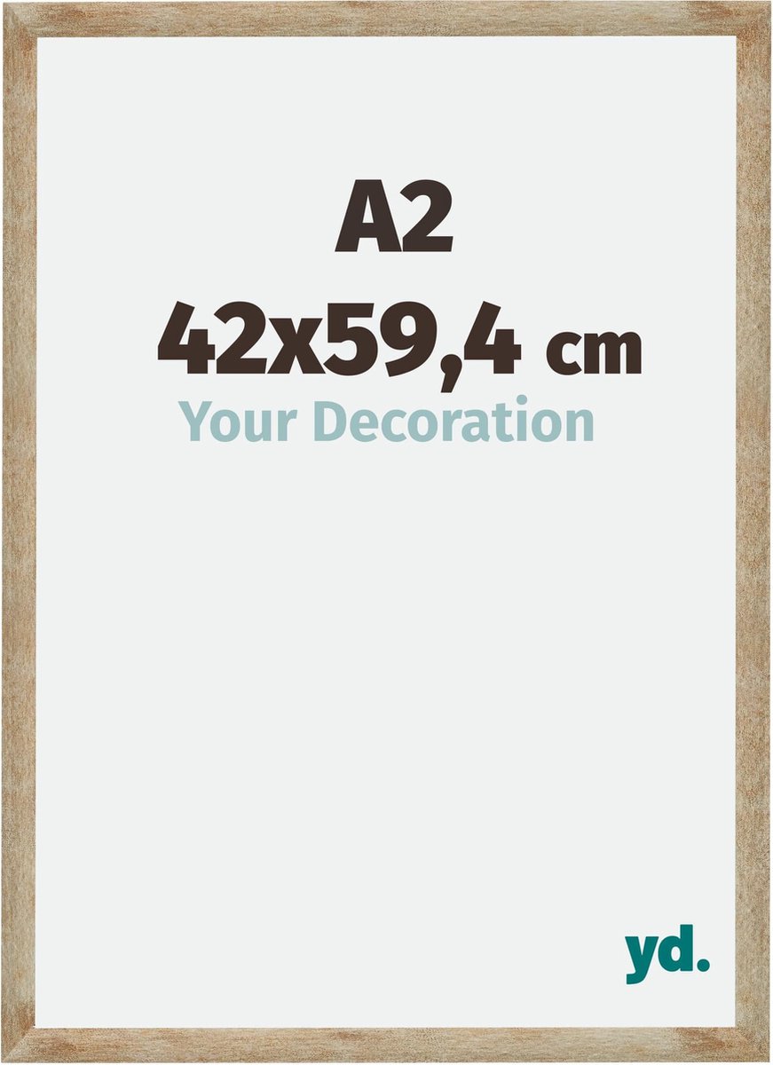yd. Your Decoration - Fotolijst A2 42x59,4 cm - MDF - Goud - Catania