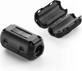 Ferriet filter voor kabels 5mm ZCAT1730-0730A(-BK) - Zwart - 2 Stuks