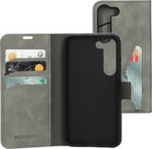 Mobiparts hoesje geschikt voor Samsung Galaxy S23 - Wallet/Boekhoesje - Eco Leer - Magneet Sluiting - Opberg vakken - Grijs