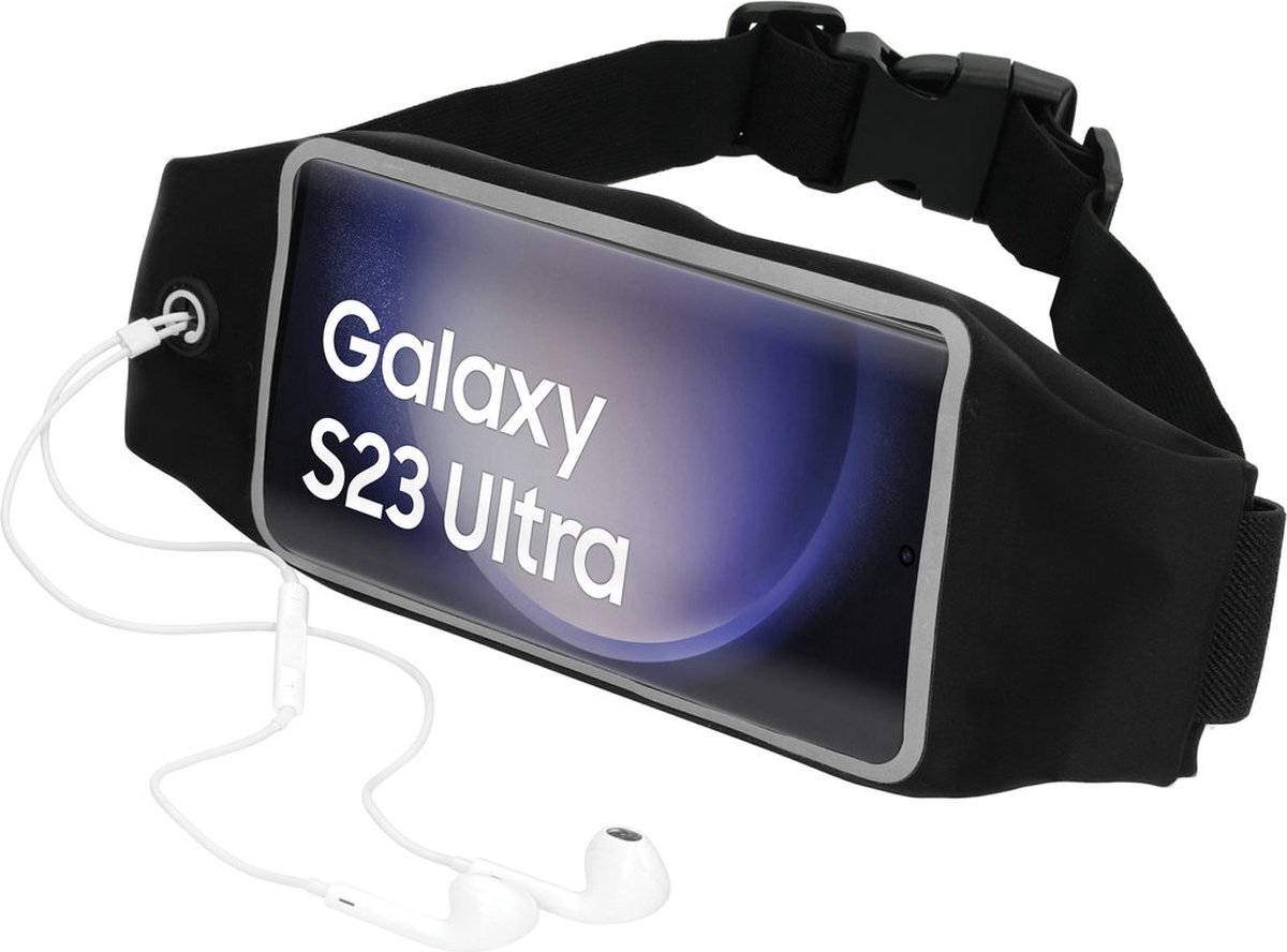 Mobiparts Comfort Fit Sport Belt geschikt voor Samsung Galaxy S23 Ultra - Zwart