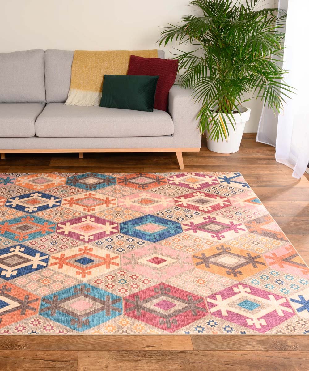 Retro vloerkleed wasbaar - Moderna multi 240x340