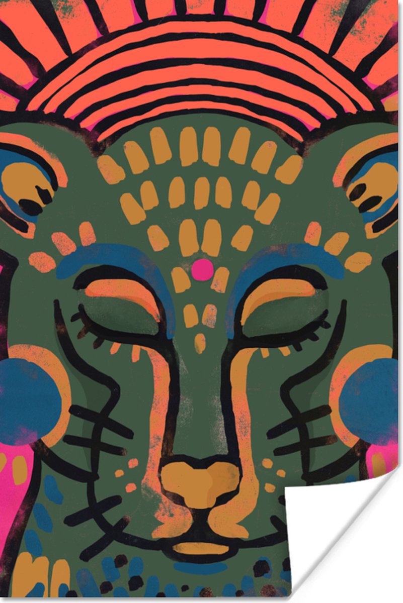Dieren - Tijger - Groen - Portret