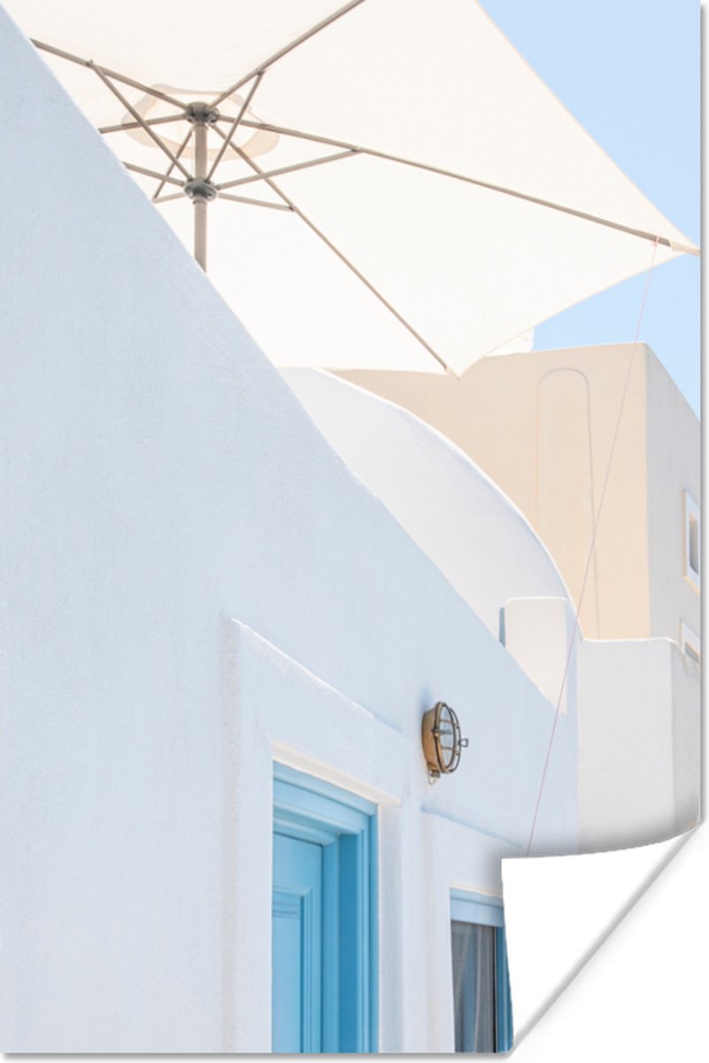 Architectuur - Parasol - Deur - Wit - Blauw